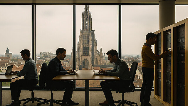 Büro vor Ulmer Münster